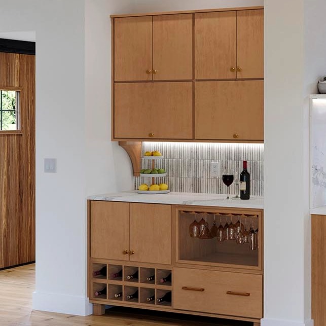 butler pantry with era corbels
